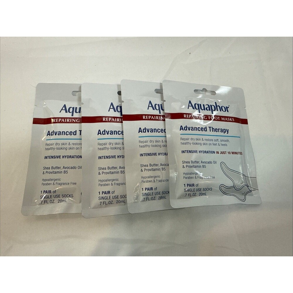 Aquaphor Advanced Therapy Repairing Foot Mask Intensive Hydration - 4 PKS/Pair
